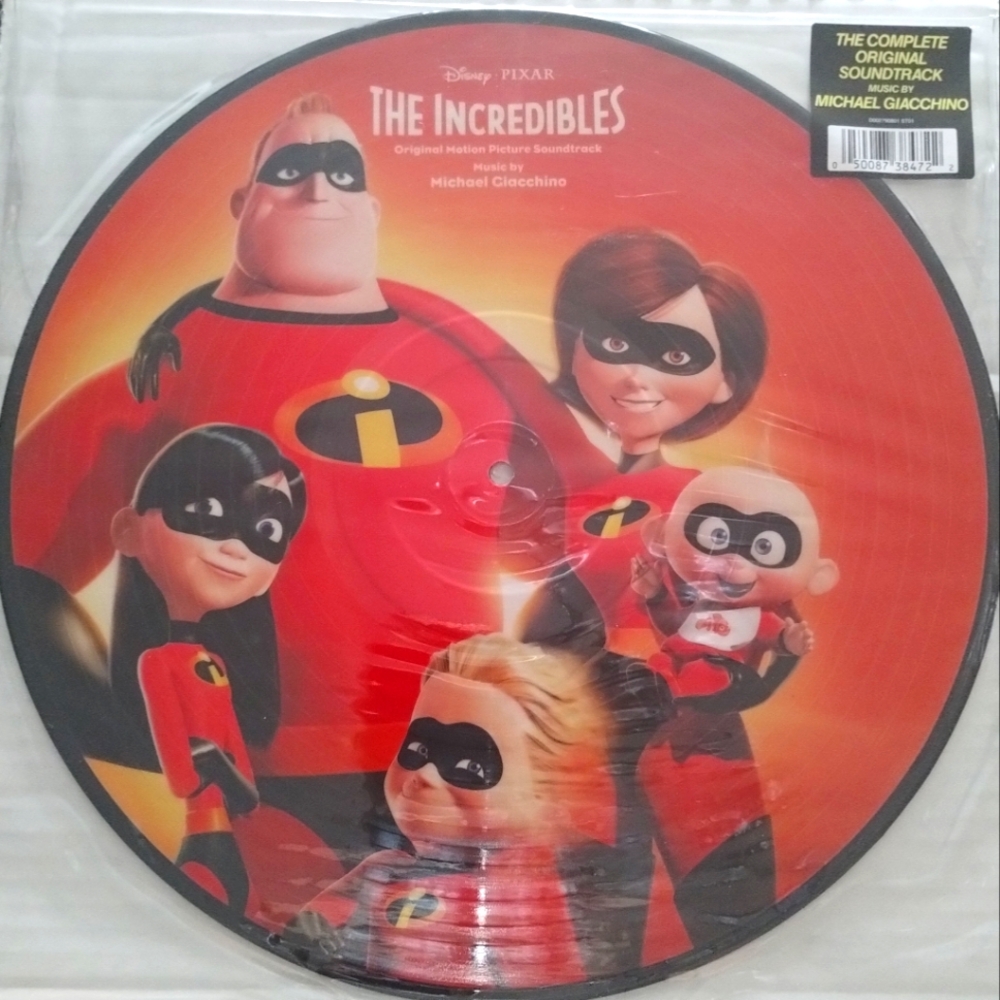 Disney Incredibles Sealed Picture Disc